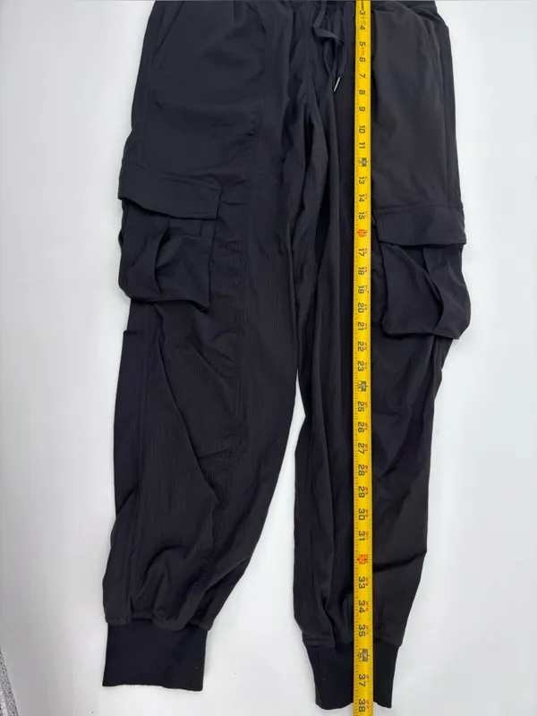 (E-576) lululemon athletica Black Cargo Joggers with Drawstring Waist - Image 9