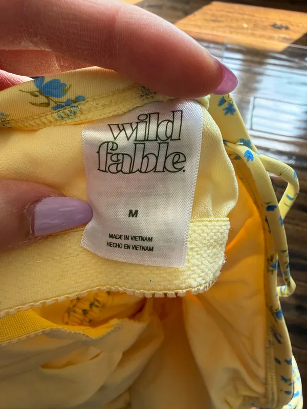 Wild Fable Yellow One-Piece Swimsuit - Image 7