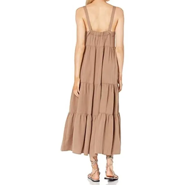 The Drop Womens‎ Britt Tiered Dress, Brown, NWT - Image 2