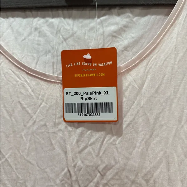 Ripskirt Hawaii Pale Pink Simple Tank XL NWT - Image 2