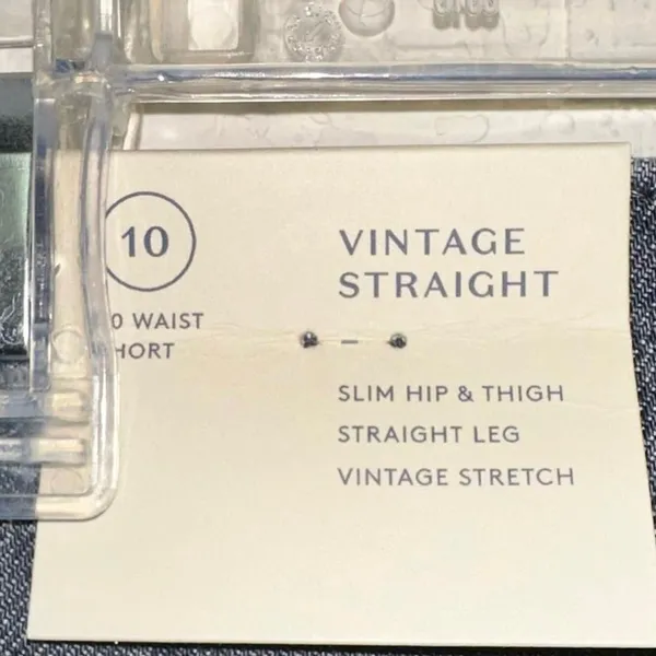 Universal Threads Vintage Straight Jeans Distressed Raw‎ Hem 10 Short - Image 3