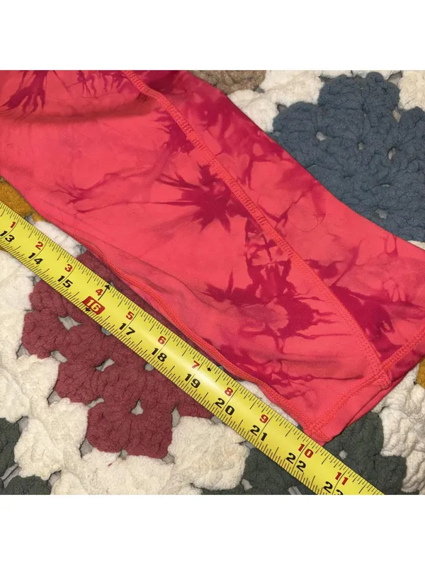 Fabletics Oasis Purelux High Waist Red Leggings Size Med 7-8 Workout Pockets - Image 8