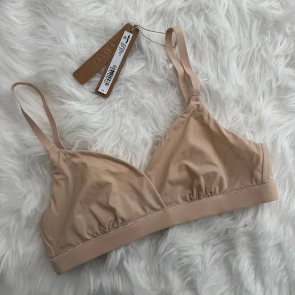 Skims Fits Everybody Crossover Bralette Sand Size XS - Image 3