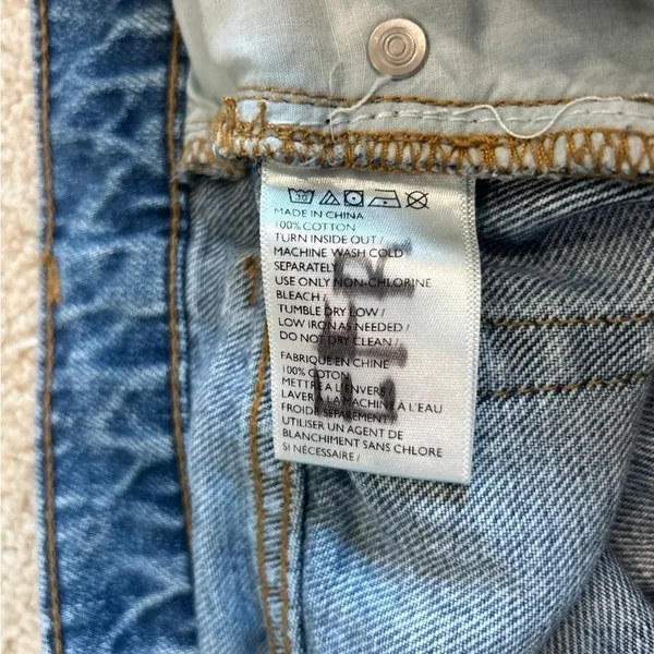 BDG distressed blue jean denim essential mid rise shorts - Image 4