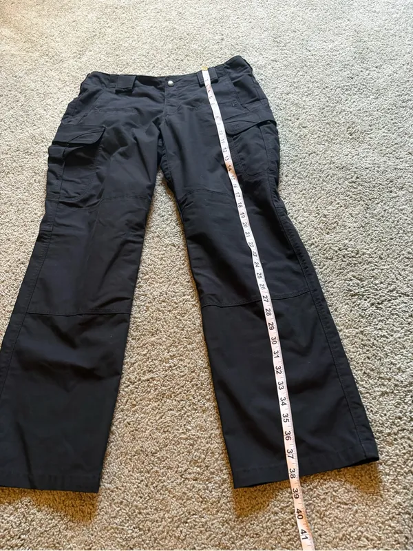5.11 Tactical Black Utility Cargo Pants Womens Size 12 Workwear Outdoor Mid Rise - Image 3