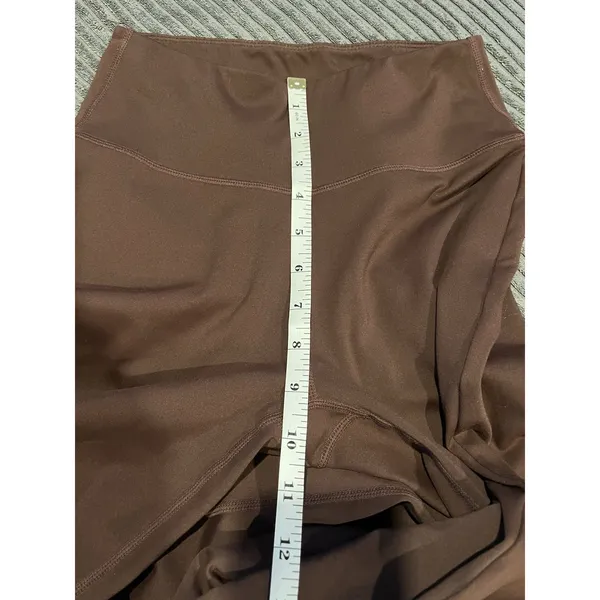 Wilo Size S Stretch Flare Leg Leggings Brown Casual Pull On Pants - Image 7