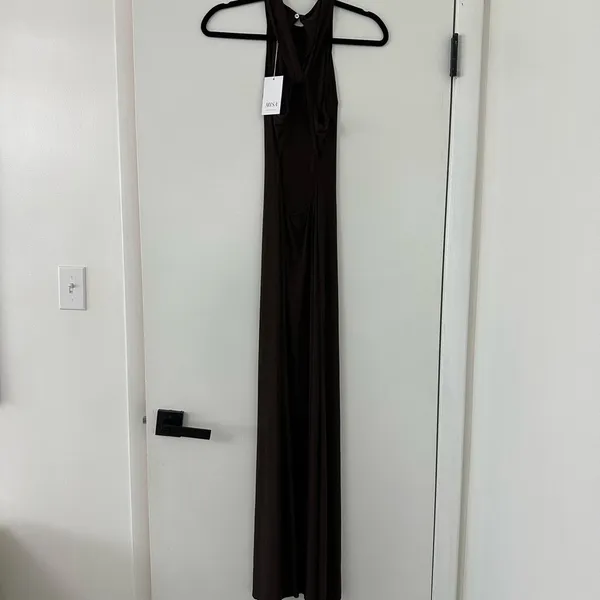 MISA Pargol Dress Size XS NWT - Espresso - Image 5