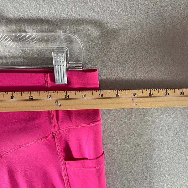 965 | Halara Scrunch Butt High Waisted Pockets‎ 7/8 Leggings Hot Pink Womens XL - Image 4