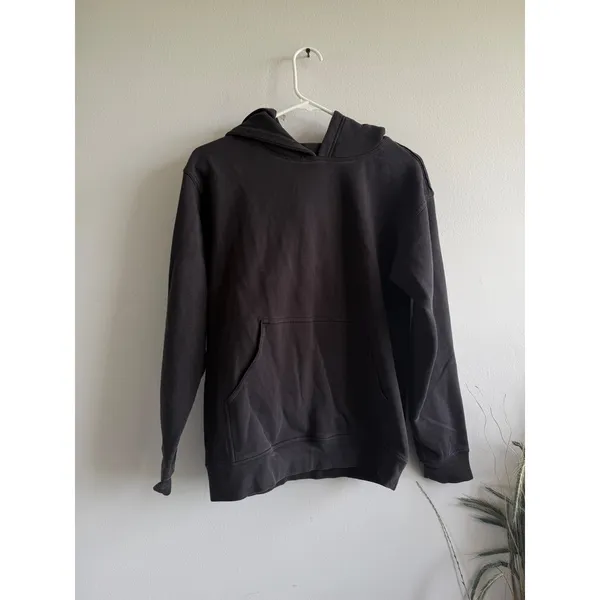 Lululemon All Yours Hoodie Black Pullover Fleece Sweatshirt Womens‎ Size small - Image 2