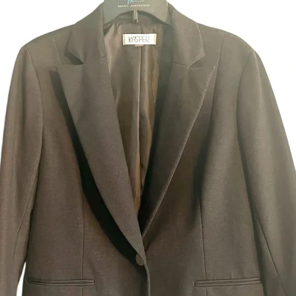 Kasper Brown Blazer Jacket Size 14 - Image 9