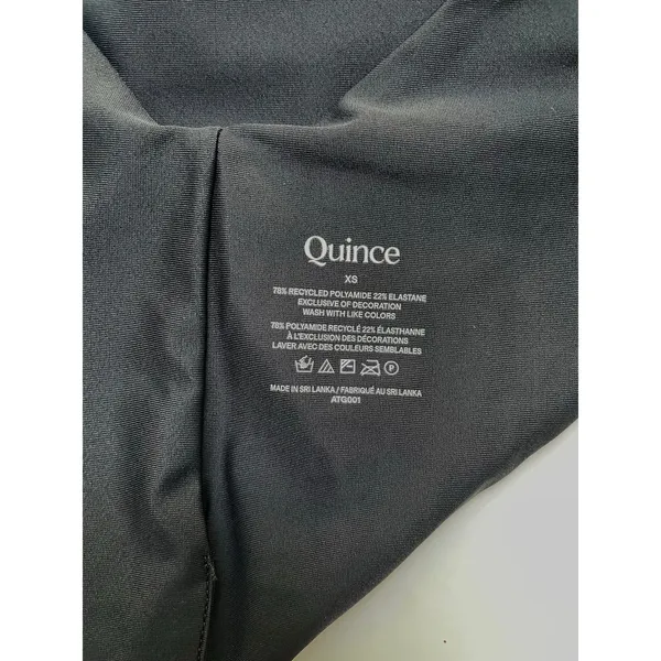 Quince Italian V-Cut High-Leg Bikini Bottom Swim Black Size XS NEW - Image 7