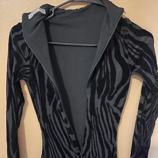 Pre loved Naked Wardrobe Black Tiger print catsuit - Image 2