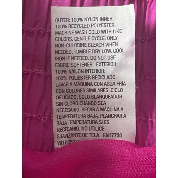 All In Motion Pink High Waist Lined Active Shorts Women’s S Zip Pocket - Image 3