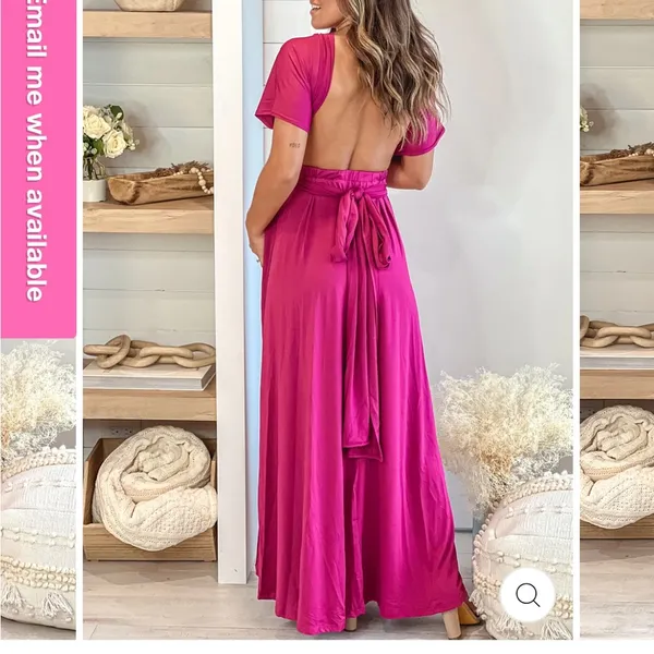 Saved by the Dress NWT MAGENTA MULTI TIE MATERNITY MAXI DRESS - SOLD OUT ONLINE - Image 4