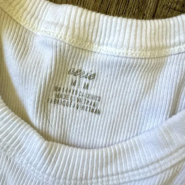 Aerie Free Spirit White Ribbed Crop Tank - Image 3