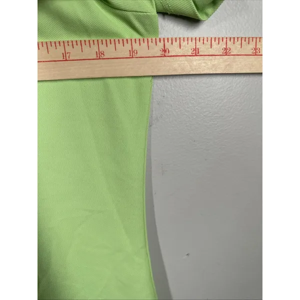 NWT Greg Norman Large Polo Shirt Womens Green Short Sleeve Stretch Golf Play Dry - Image 3