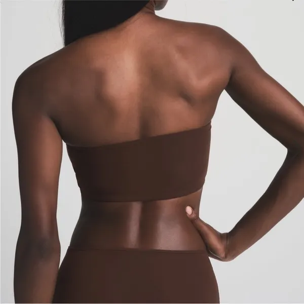 NWT Skims Fits Everybody Bandeau Crop Cocoa Brown‎ Size XS - Image 5