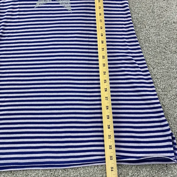 Victorias Secret Striped Long Sleeve Tunic Top Womens L‎ Blue White Loungewear - Image 4