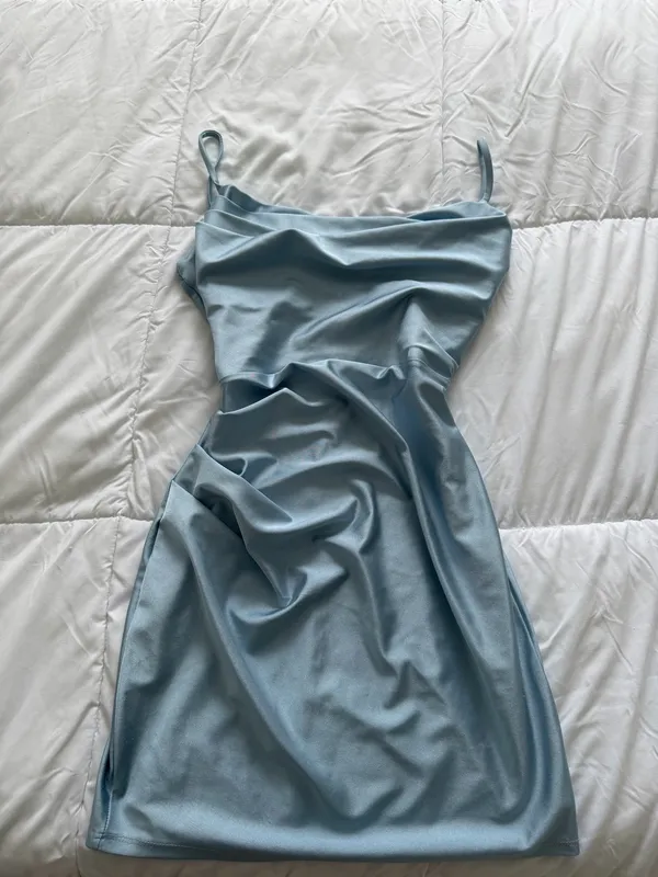 Windsor Blue Mini Dress - Image 5