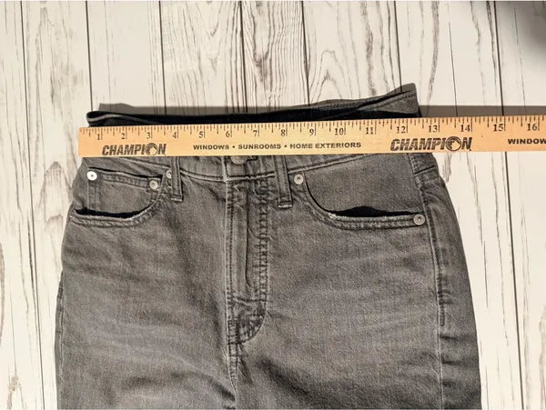 Madewell Women’s 25P $128 Perfect Vintage High Rise Ankle Jeans Gray - Image 9