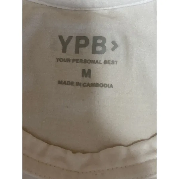 YPB Your Personal Best Women White Racerback Workout Athletic Tank Top Size M - Image 5