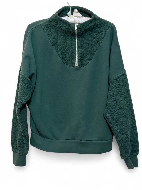 PerfectWhiteTee Women’s The Tyra 1/4 Zip Pullover Cotton Sweater Size Small - Image 3