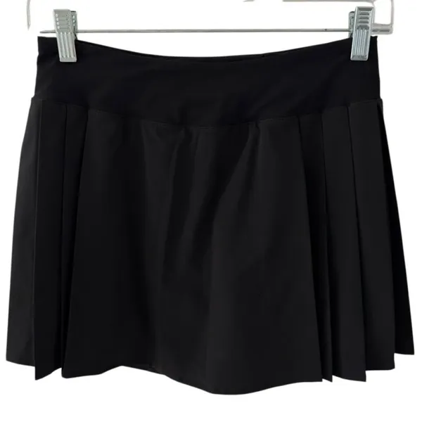 .Lululemon Side-Pleat High-Rise Tennis Skirt Black Size 4 - Image 4