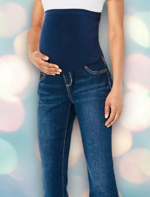 Sustainable Secret Fit Belly Skinny Leg Maternity Jeans - Image 3