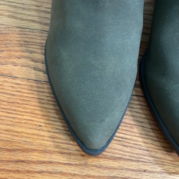 Indigo Rd ankle moto‎ booties block heel green size 7.5 - Image 3