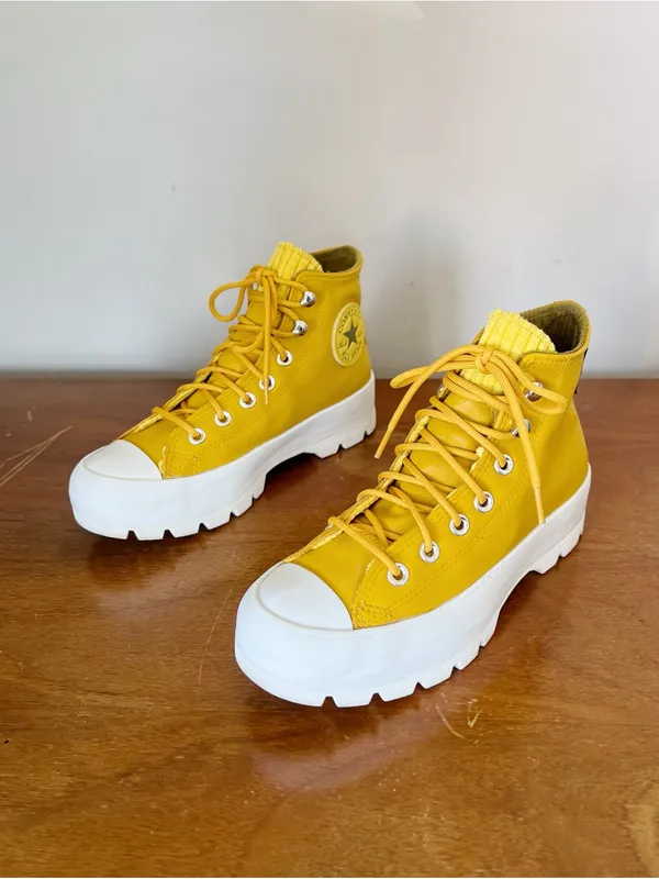 Converse • CTAS Gore-Tex Waterproof Lugged Leather Hi Boots Sneaker Gold Dart - Image 15