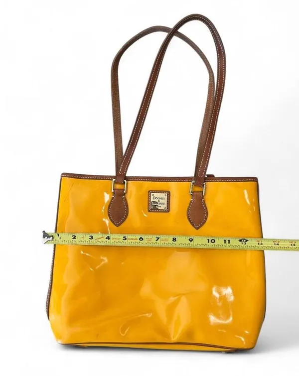 Dooney & Bourke Inc. Venus Richmond Shopper in Yellow patent leather tote bag - Image 3