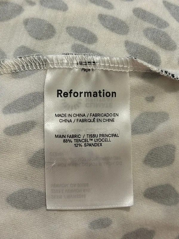 Reformation Kenmare Long Sleeve Knit Minidress In Cheetah Print New Size Medium - Image 8