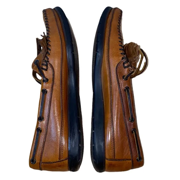 Vintage Dexter Leather Tassel Boat Shoes Women’s 9 Made in USA Brown Loafers‎ - Image 7