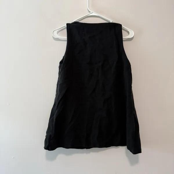 Hatch The Back In The Game‎ Nursing Tank Tencel Linen Blend in Black - Image 8