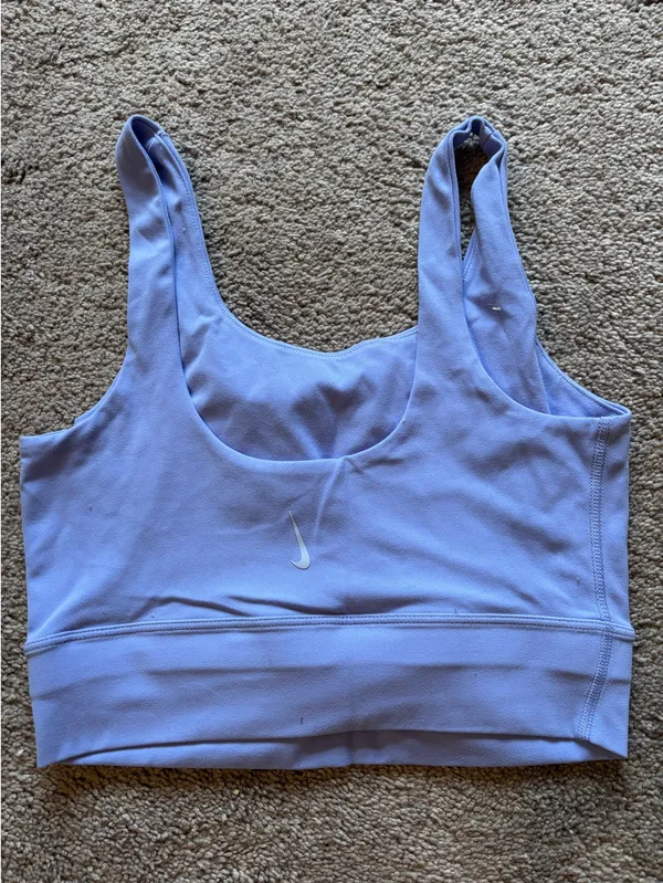 Blue Nike Sports Bra Top - Image 2