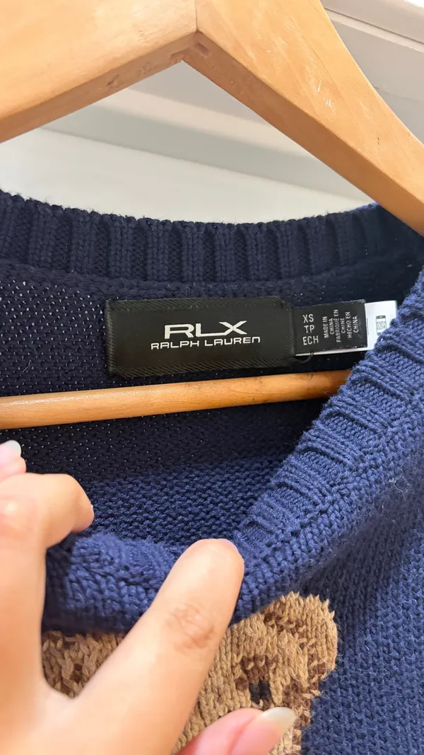 RLX Ralph Lauren Bear Knit Sweater - Image 5