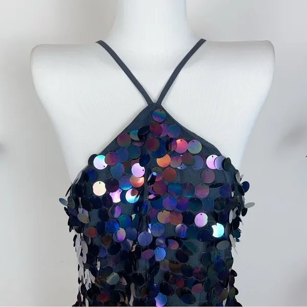 Elliatt Margaret Iridescent Paillette Embellishments Mini Dress Size Small NWT - Image 8
