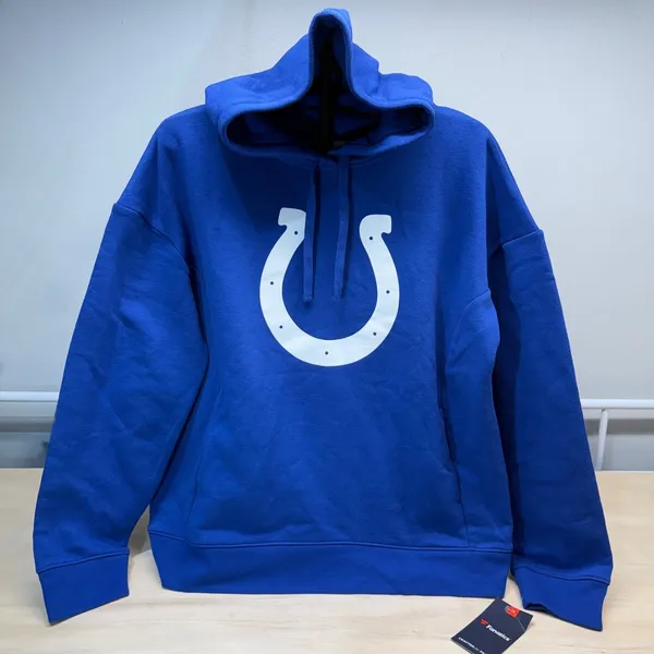 NWT Indianapolis Colts Jonathan Taylor #28 Fanatics Women's V-Neck‎ Hoodie - L - Image 4