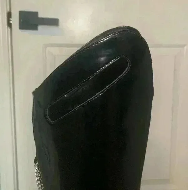Western cowboy boots. Black Size 8 - Image 5