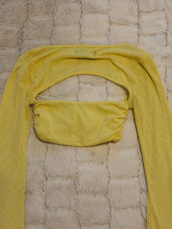 White Fox Yellow Long Sleeve - Image 4
