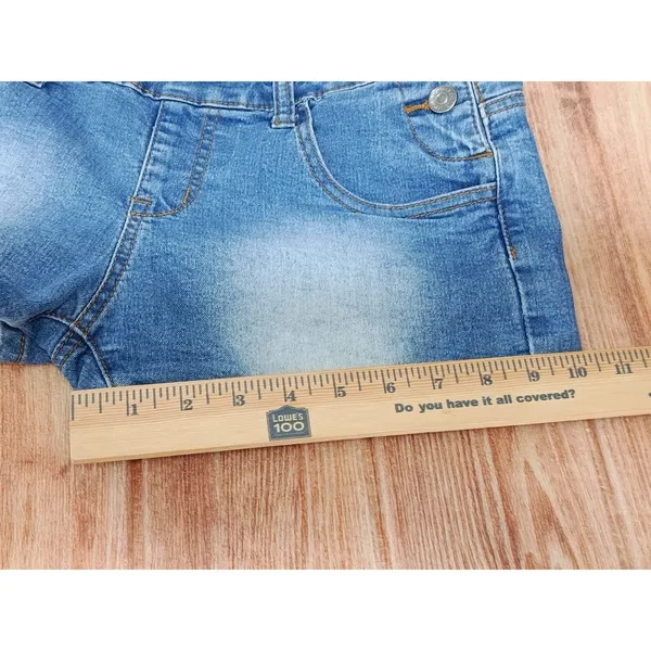 Chiqle Women’s Denim Overall Shorts Blue Size Small - Image 7