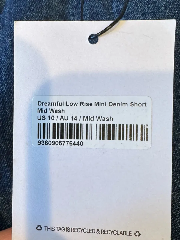 NWT Princess Polly Low Rise Denim Mini Shorts Jean Shorts M 10 - Image 9