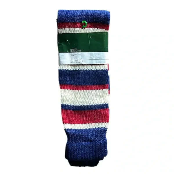 Vintage 90s Hunt Club Multi Stripe Acylic Knit Leg Warmers Women NWT Retro Y2K - Image 4