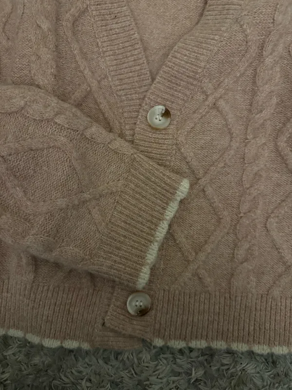 Altar'd State Sweater Cropped Knit Cable - Image 3