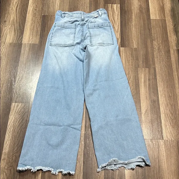 BILLA BONG Free Fall Fray Hem Stretch Wide Leg Jeans - Image 6