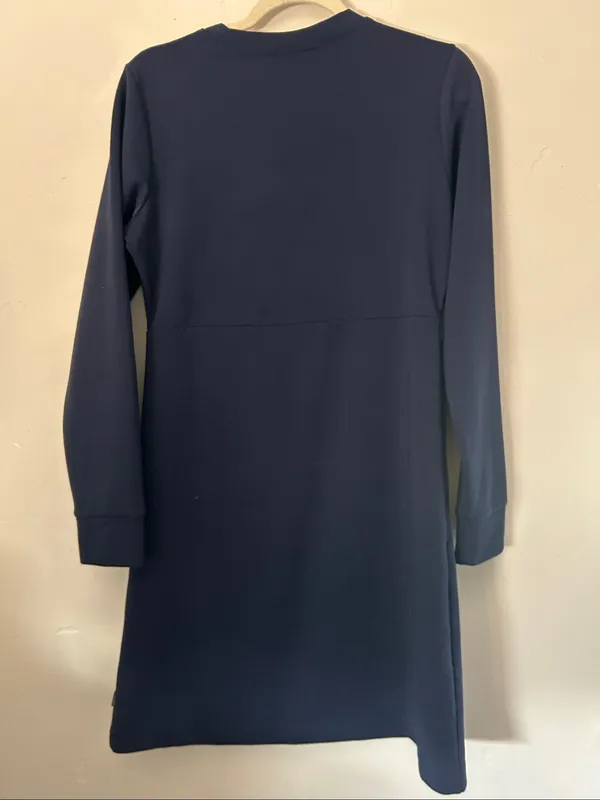 Columbia Women's Dark Blue Long Sleeve Firwood Ottoman Dress Sz Medium - Image 7