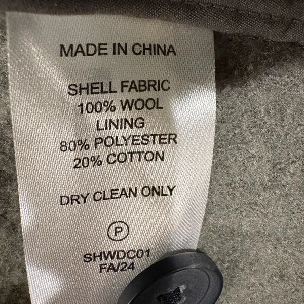 Quince merino wool shirt jacket shacket XS gray - Image 7