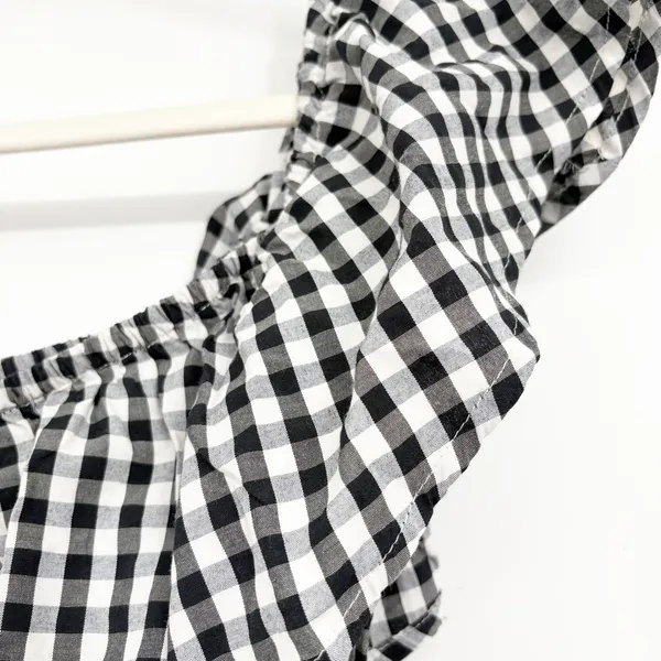 Chelsea & Theodore Womens Gingham Smocked Cottagecore Picnic Milkmaid Dress XL - Image 7