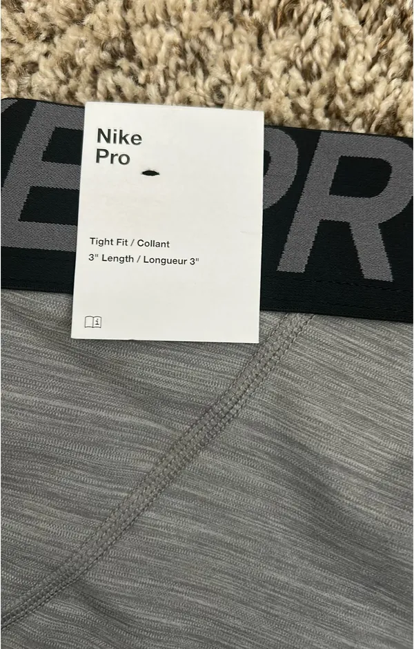 Nike Pro Shorts Spandex Grey - Image 4