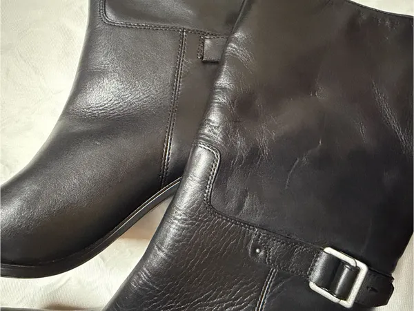 Franco Sarto Black Leather Slip on Boots(Size 8.5M) - Image 11